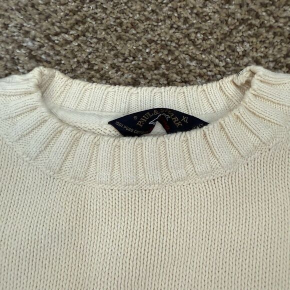 Paul & Shark Yachting Cream Embroidered Pullover Sweater Men’s Size XL Boating - Picture 7 of 14